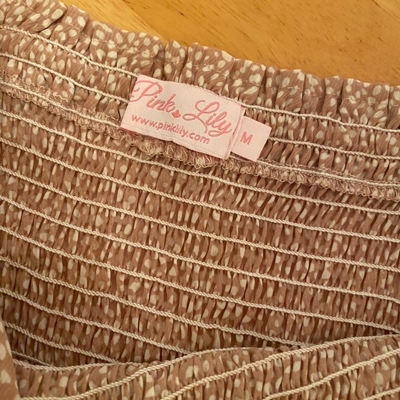 Pink Lily Brown Patterned women’s Dress - Picture 2 of 2